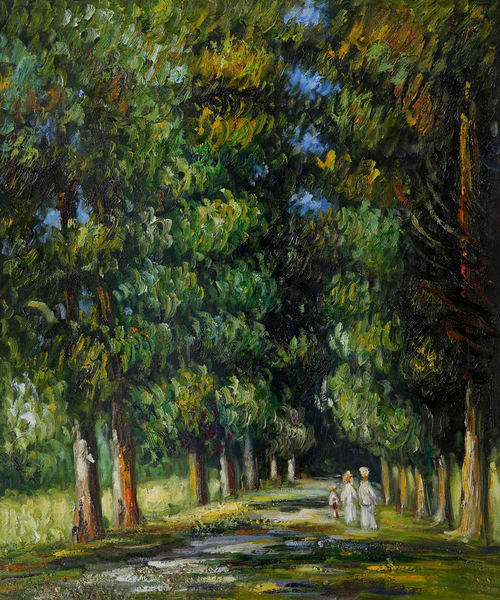 Avenue Through The Undergrowth by Pierre Auguste Renoir